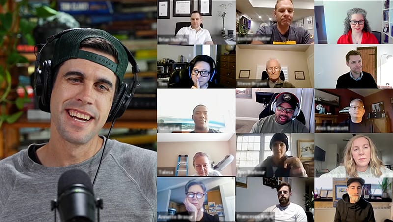 Group Zoom Q&A call with Ryan Holiday and challenge participants