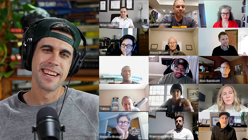 Group zoom call